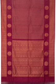 Maroon Bridal Handloom Kanjivaram Silk Saree - Avishya