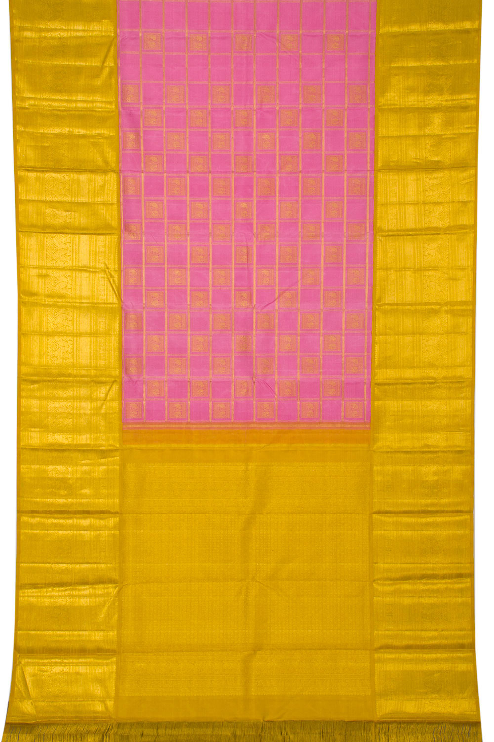 Pink Handloom Bridal Kanjivaram Silk Saree - Avishya
