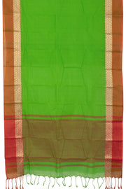 Green Handloom Dhaniakhali Cotton Saree - Avishya