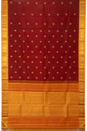 Maroon Handloom Kanjivaram Silk Saree - Avishya