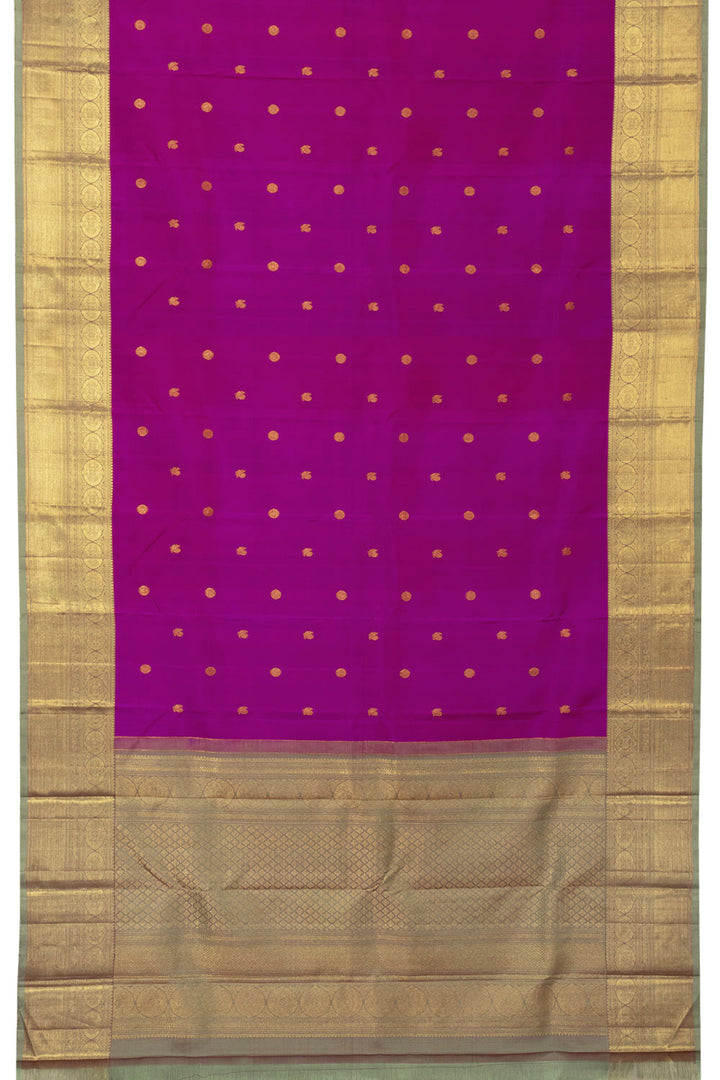 Violet Handloom Kanjivaram Silk Saree - Avishya