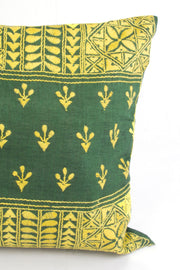 Green Kantha Embroidery Tote Bag - Avishya