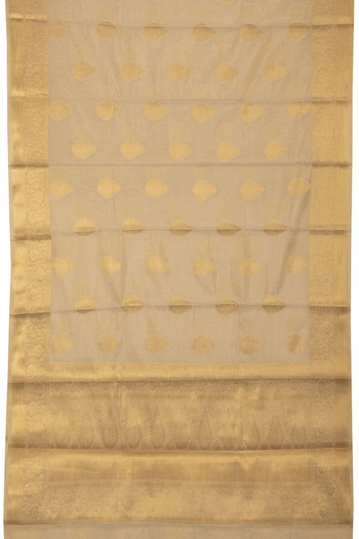 Gold Banarasi Tissue Silk Saree - Avishya