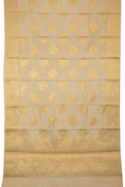 Beige Banarasi Tissue Silk Saree - Avishya