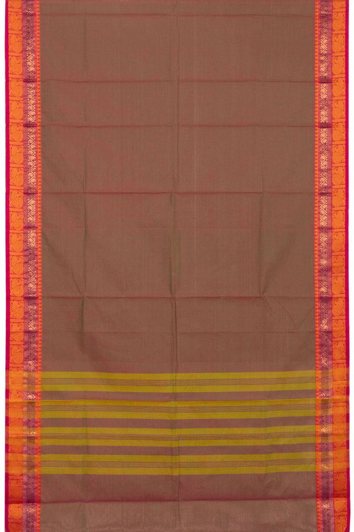 Dual Tone Handloom Chettinad Cotton Saree - Avishya