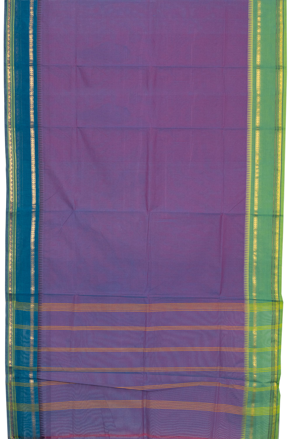 Lavender Handloom Chettinad Cotton Saree - Avishya