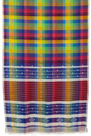 Multicolor Handloom Bhujodi Linen Saree - Avishya