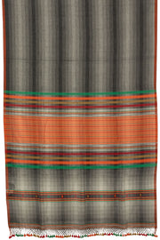 Black Handloom Bhujodi Cotton Saree - Avishya