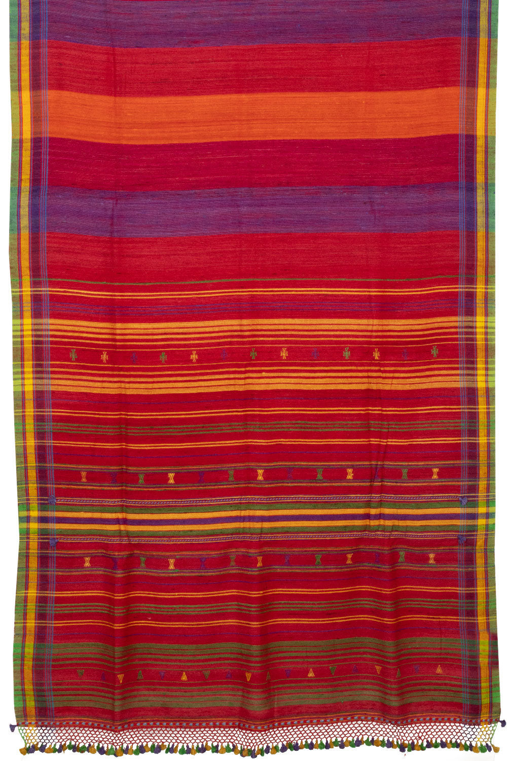 Multi Colour Handloom Bhujodi Tussar Cotton Saree - Avishya