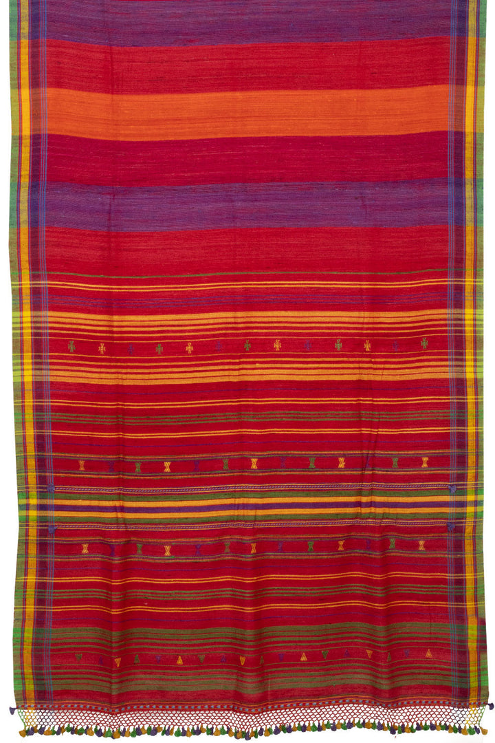 Multi Colour Handloom Bhujodi Tussar Cotton Saree - Avishya