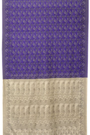 Violet Handloom Himro Silk Cotton Saree - Avishya