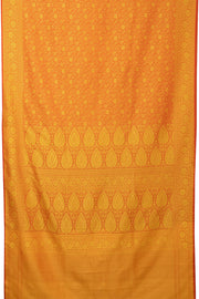 Fire Yellow Handloom Himro Silk Saree -Avishya