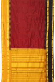 Maroon Kanjivaram Silk Saree - Avishya