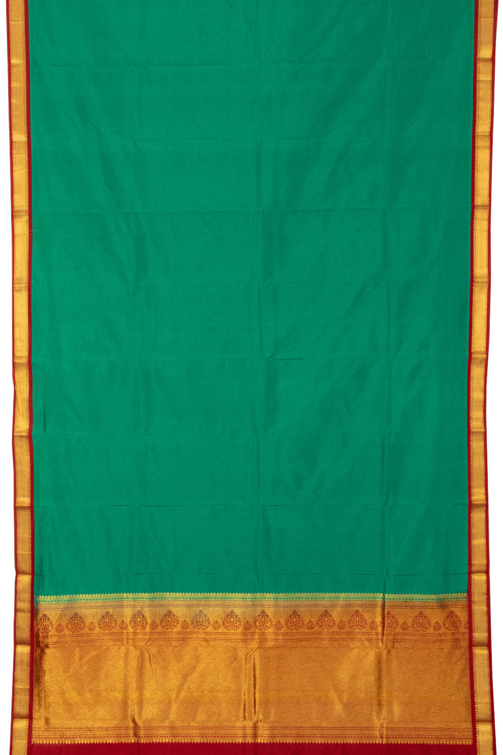 Dark Green Handloom Kanjivaram Silk Saree - Avishya