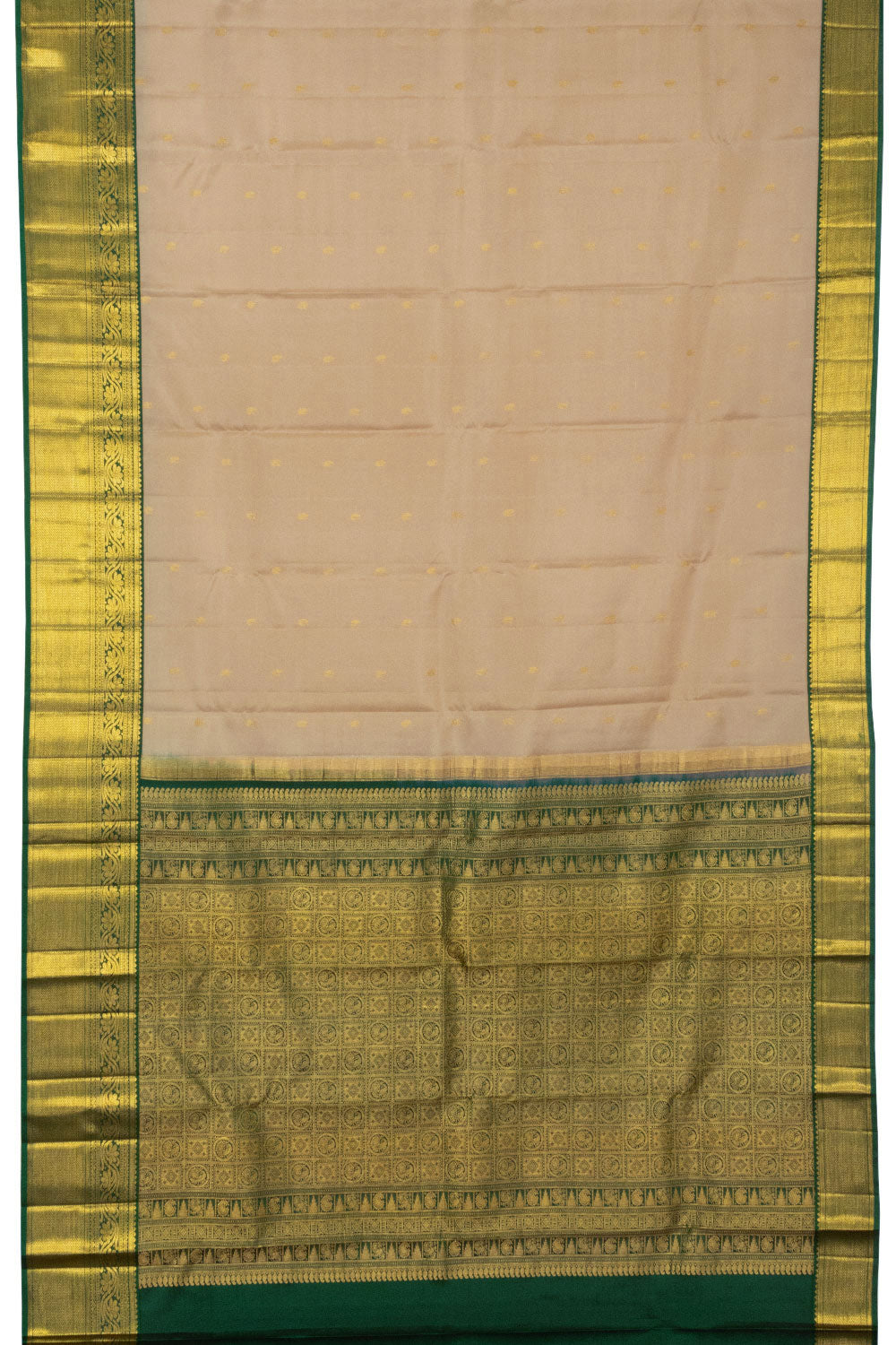 Cream Kanjivaram Silk Saree - Avishya
