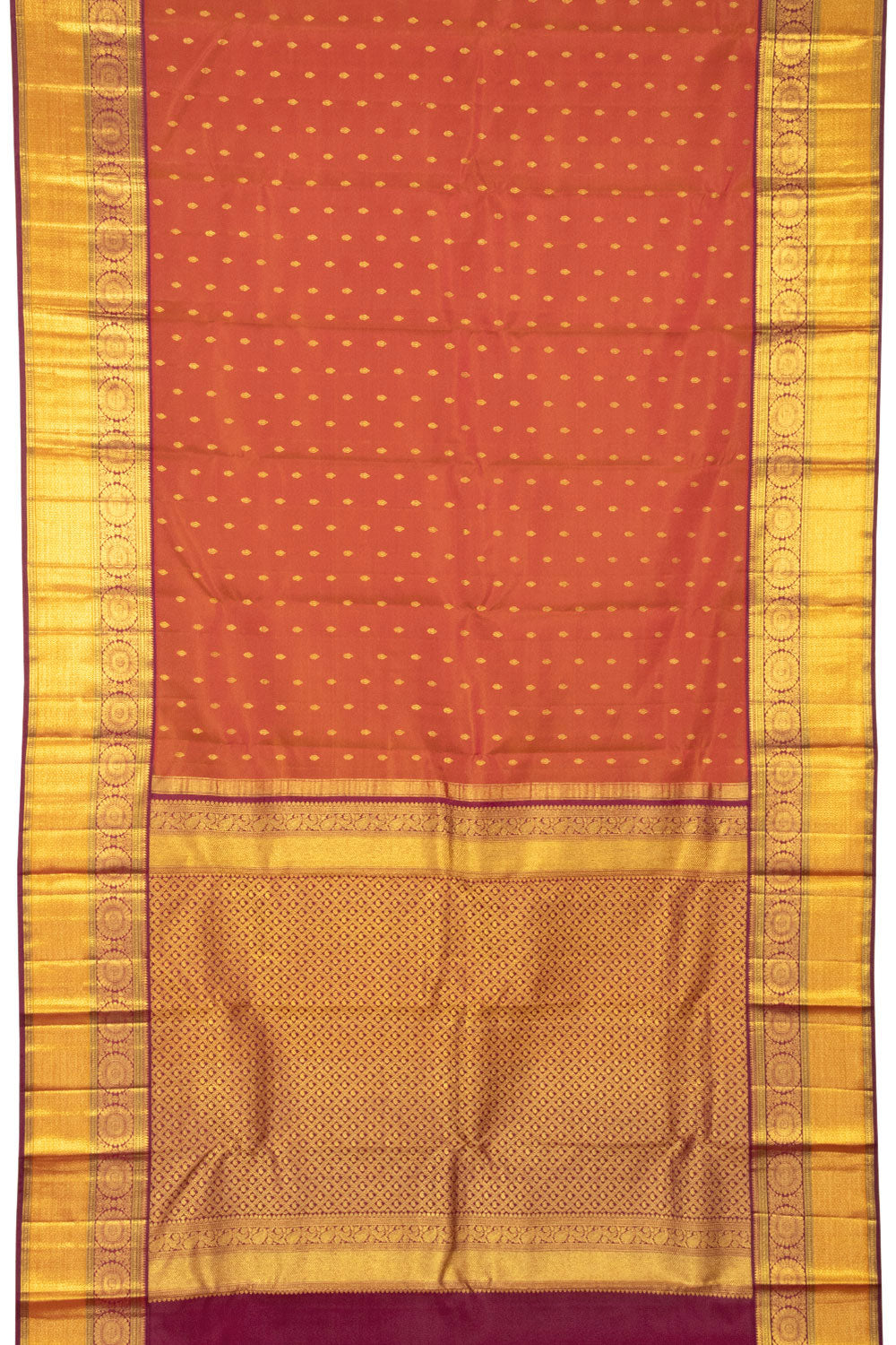 Orange Kanjivaram Silk Saree 10065798
