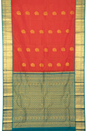 Red Korvai Kanjivaram Silk Saree 10065799