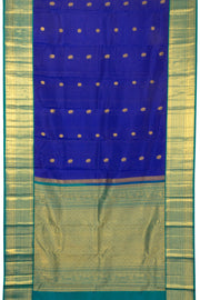 MS Blue Korvai Kanjivaram Silk Saree 10065801