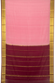 Baby Pink Mysore Crepe Silk Saree - Avishya