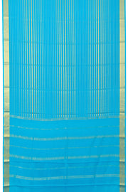 Blue Mysore Crepe Silk Saree - Blue