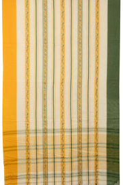 Off White Handloom Dhaniakhali Cotton Saree - Avishya