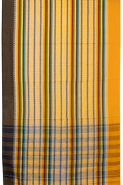 Yellow Handloom Dhaniakhali Cotton Saree - Avishya