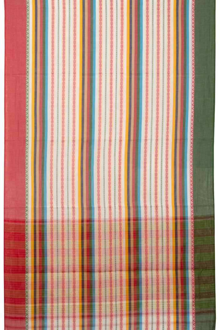Multicolor Handloom Dhaniakhali Cotton Saree - Avishya