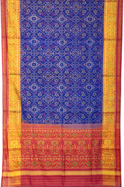 Blue Handloom Patola Ikat Silk Saree 10066022