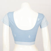 Blue Hand Block Printed Cotton Blouse - Avishya