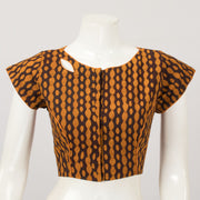Brown Batik Cotton Blouse - Avishya