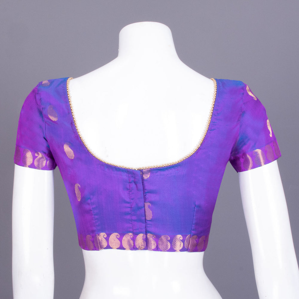 Purple Kanchipuram Silk Blouse -Avishya