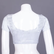 Silver Handcrafted Silk Blouse - Avishya