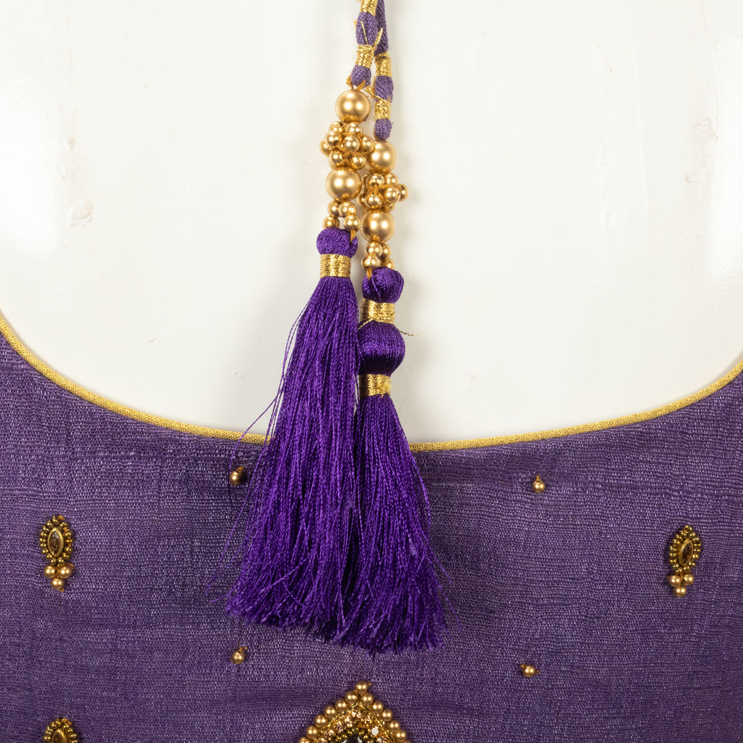 Purple Cotton Blouse - Avishya