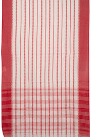Off White Handloom Dhaniakhali Cotton Saree - Avishya