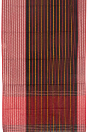 Red Handloom Dhaniakhali Cotton Saree - Avishya