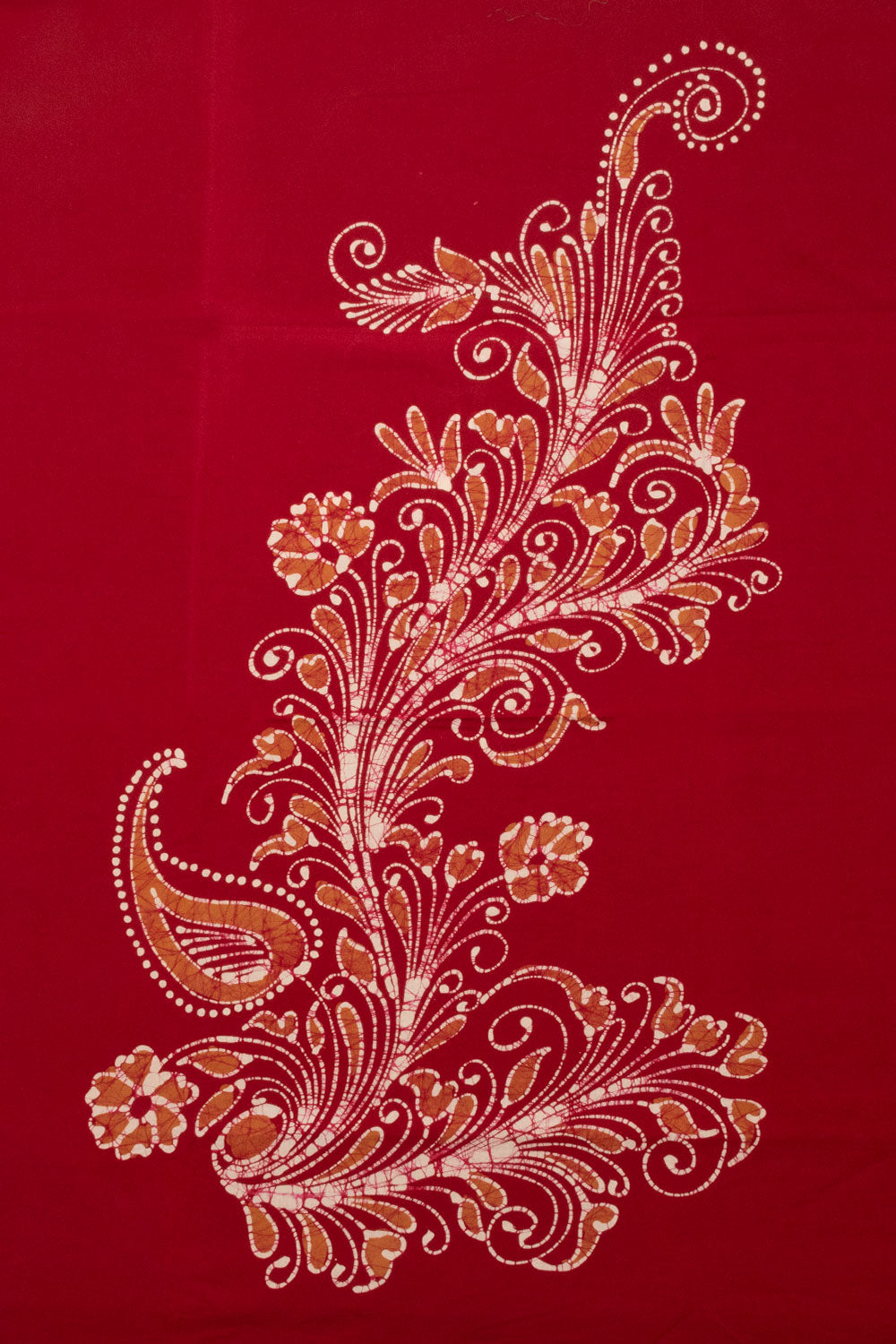 Maroon Batik Cotton 3-Piece Salwar Suit Material - Avishya