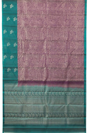 Violet Handloom Kanjivaram Soft Silk Saree - Avishya