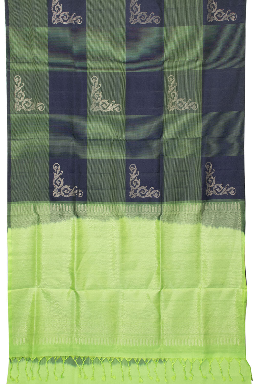 Green Handloom Kanjivaram Soft Silk Saree - Avishya