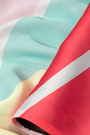 Multicolor Digital Printed Charmeuse Silk Saree - Avishya