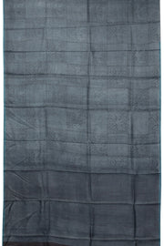 Grey Hand painted Tussar silk saree - Avishya