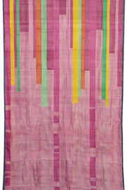 Multi Color Hand painted Tussar silk saree - Avishya