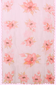 White Khatli Work Organza Saree - Avishya