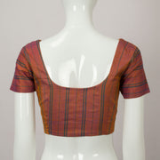 Brown Tussar Silk Blouse - Avishya