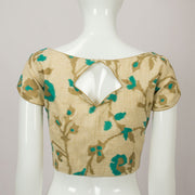 Beige Tussar Silk Blouse - Avishya