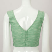 Green Cotton Blouse - Avishya