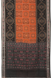 Orange Handloom Odisha Cotton Saree - Avishya