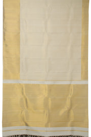 Off White Bridal Handloom Kanjivaram Silk Saree - Avishya