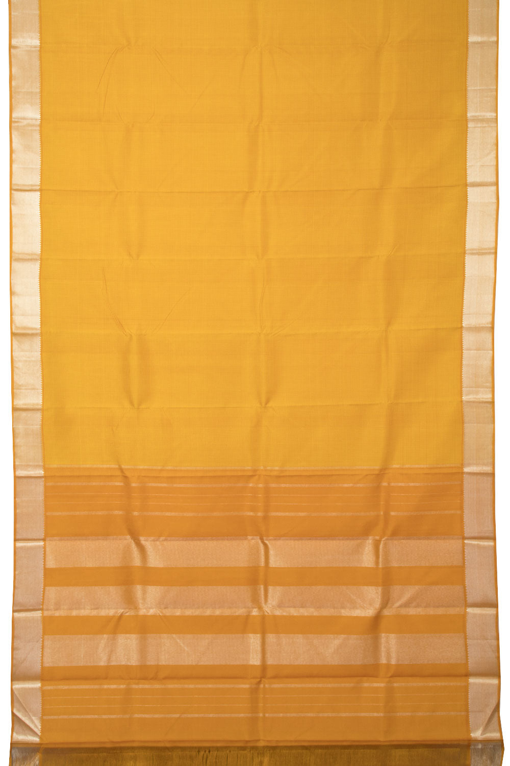 Honey yellow Handloom Kanjivaram Silk Saree - Avishya