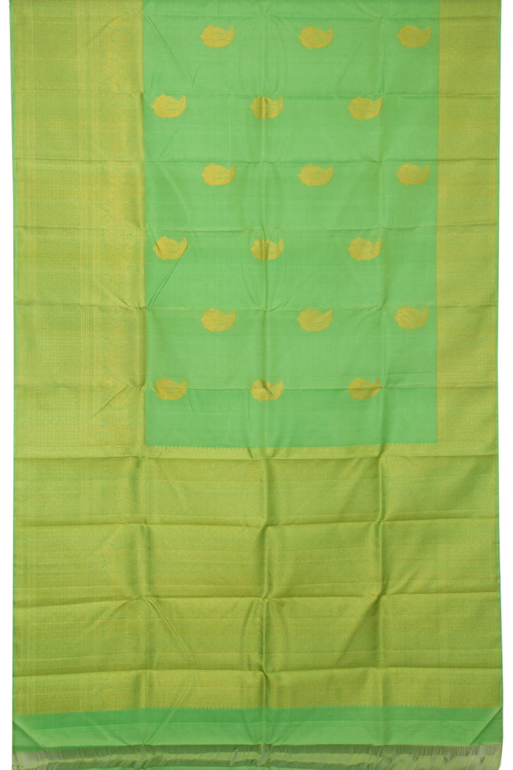 Green Handloom Kanjivaram Silk Saree  - Avishya