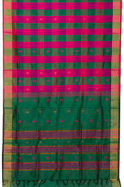 Multicolour Handloom Kanchi Silk Cotton Saree-Avishya